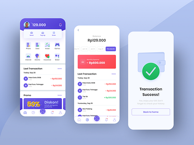 Homepage Finance App - Mony