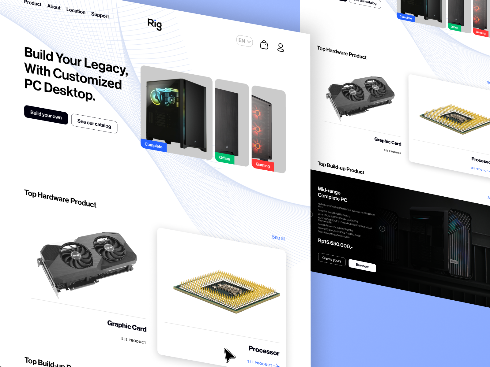 PC Hardware site Design by Muhammad Naufal Fadhlillah on Dribbble