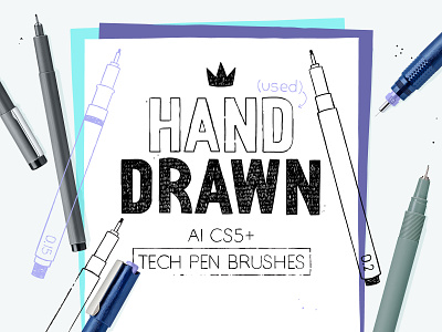 Adobe Illustrator Marker Pen Brushes