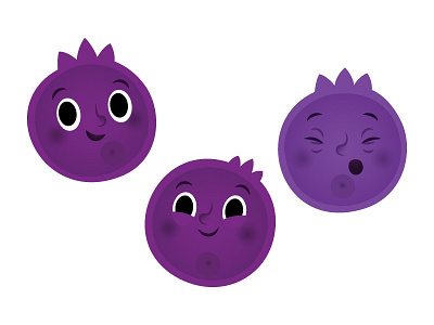 Blueberries blueberries character character design children illustration food fruit fun vector artwork