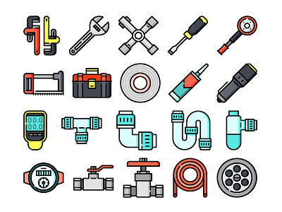 Plumber tools construction drain home repair icon design icons pipes plumber plumber icons plumber tools plumbing plumbing icons wrench