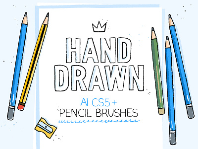 Pencil brushes for Adobe Illustrator