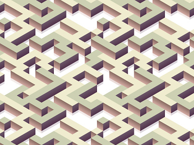 Isometric seamless pattern