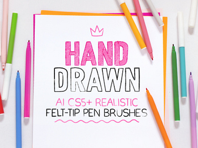 Felt-tip pen brushes for Adobe Illustrator add on ai brushes brushes felt tip pen hand drawn illustration tools illustrator brushes pen