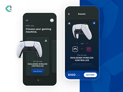 PlayStation Concept Mobile App UI