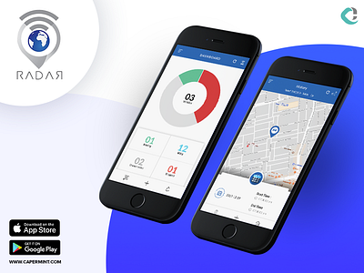 Radar Vehicle Tracking App app capermint design radar tracking ui uiux ux vehicle