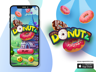 Donutz Game Design & Development app design dribbble game ui unity3d ux