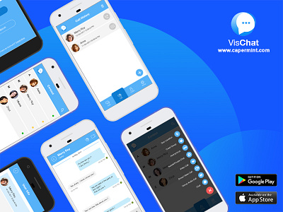 VisChat App android app chat chatting ios ui ux