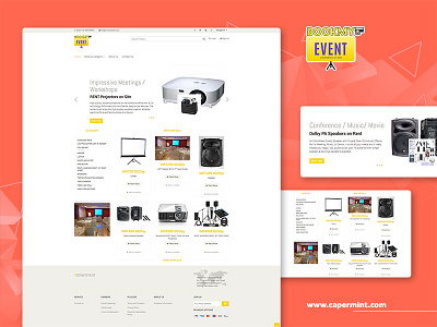 BookMyEvent - Event Booking Website book design event landing page projector ui uiux ux website