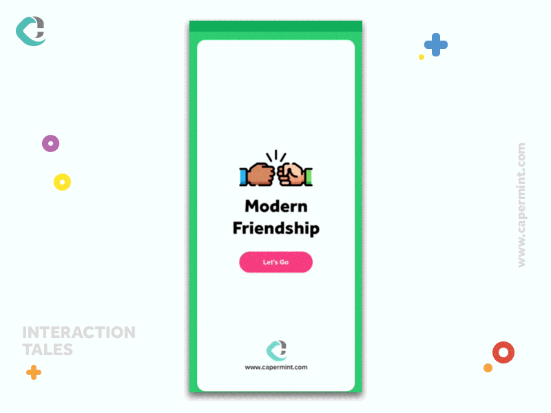 Friendship Day Interaction android app design friendship interaction ios ui ux