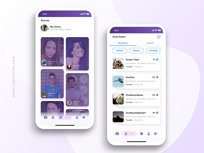 Chat App Design app chat clean concept creative design dribbble gradient illustration minimal sketch ui ui design ux