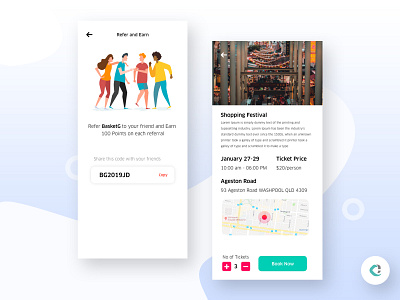 Events App app capermint design events app illustration ios ui ux