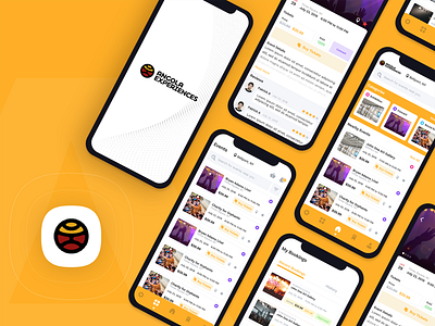 Events App - Angola Experience UI Design android app booking capermint creative design events ios ui ux