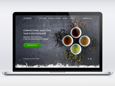 Joint purchases — Tea design landing tea ui ux web website