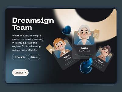 Design Team 3d app design design team figma fonts gradients illustration marketing personas team typography ui uxui web design