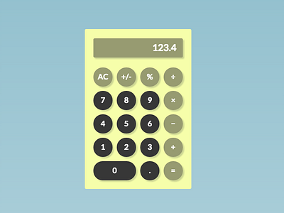 Calculator 004 calculator dailyui