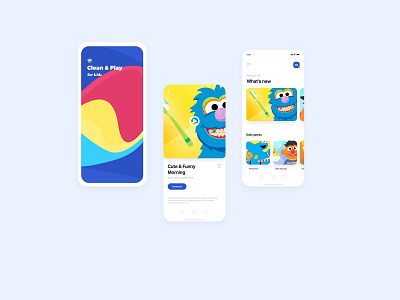 Clean & Play for Kids app app concept design games kids ui ux