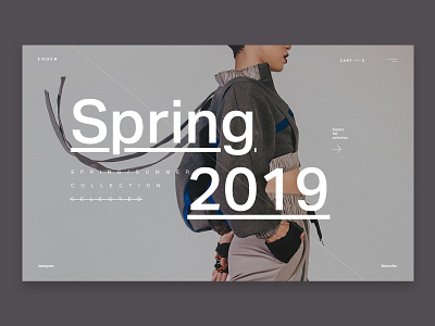 Ender Fashion Store brand design fashion landing ui ux web web design