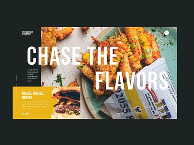 The Corner Gourmet design food landing ui ux web web design