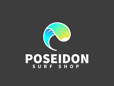 Poseidon color brand branding concept design logo vector