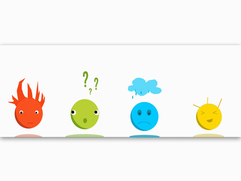 Smileys - for fun angry animation colourful confused cute fun gif happy illustration interaction interactive sad