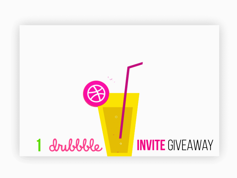 Dribbble Invite animation cute draft dribbble dribbbleinvite fun invite just simple