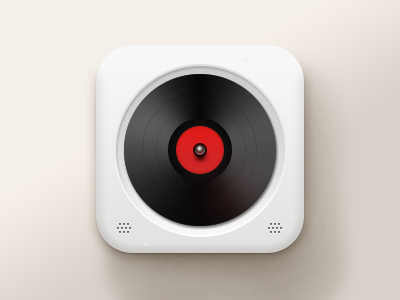Music Icon cd china colin icon ios iphone milky music player sound ui
