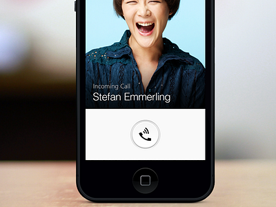 Incoming Call call circle clean elegant iphone mobile simplicity ui