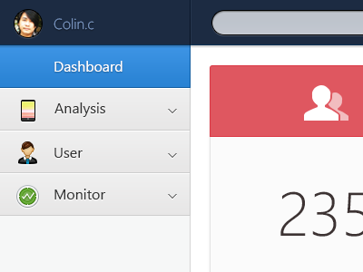 Navigation analysis dashboard data icon monitor nav navigation ui user web