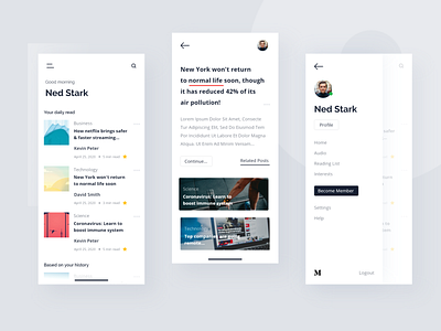 Medium App - UI Redesign