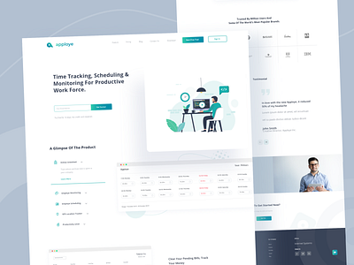 Landing page UI