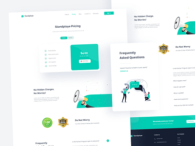 Slack bot pricing page 😊 art branding card corporate enterprise illustration interface landing page layout plans pricing pricing page slack bot subscription ui ux vector web web design website