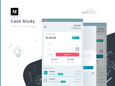 Time Tracking App - Case Study 😊