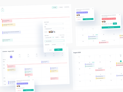 Event Management Dashboard 🔥 calendar card clean dashboard design education events interface overview product design schedule schedule app task management timeline tracker ui ui design ux visual web design