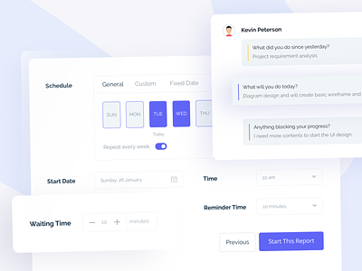 Schedule Maker Form and Timeline ⚡️