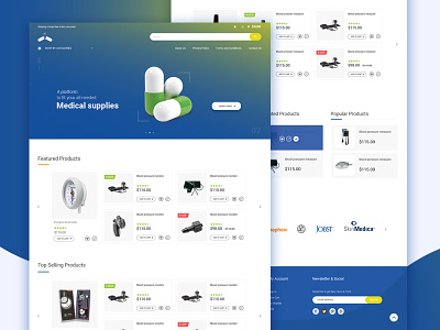 Health products ecommerce website