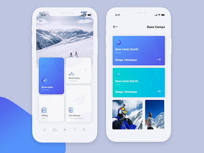 Travel Guide App app concept design gradient travel ui ux