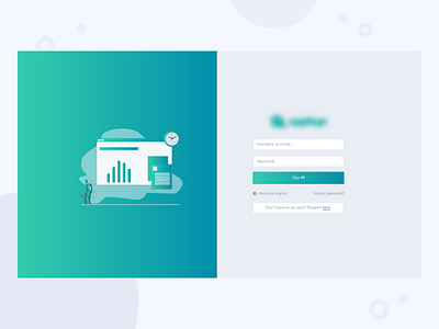 Login Page - Web App app clean design form illustration login ui ux ui design vector web