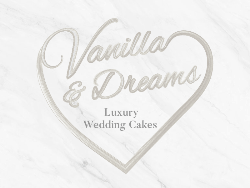 Rebranding Project for Vanilla & Dreams branding cake creameffect handlettering icingeffect identitydesign logodesign marble rebrand rebranding typography weddingcakes