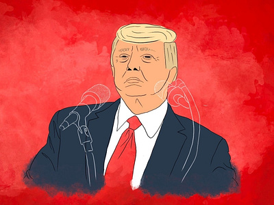 Illustration of President Donald Trump