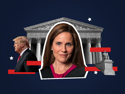 NPR What You Need To Know About Amy Coney Barrett 2020 collage collage art design illustraion instagram journalism news photoshop politics social media