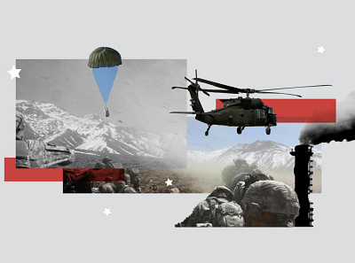 NPR's 2020 Issue Tracker: National Security 2020 abstract armed forces collage design illustration journalism national security news photoshop politics security terrorism united states