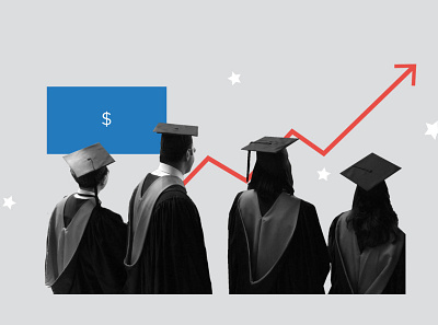 NPR's 2020 Issue Tracker: Education 2020 abstract collage college debt design education illustration journalism news photoshop politics student debt