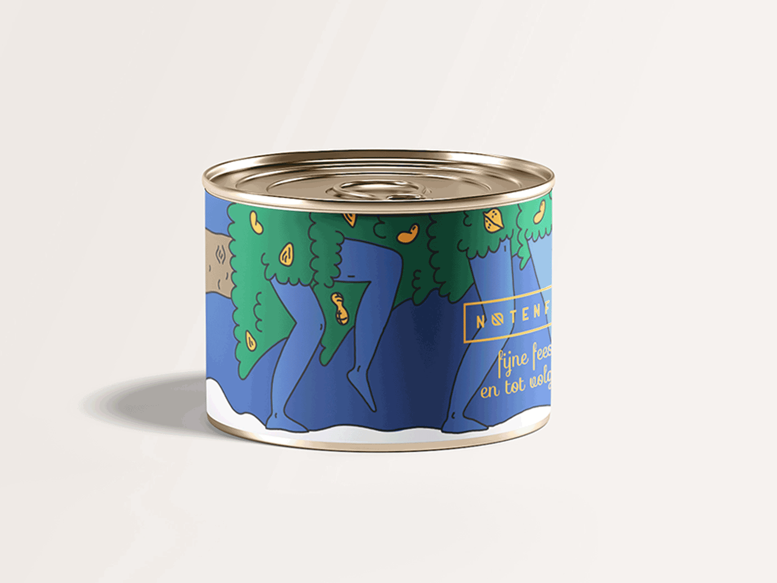Nuts packaging christmas brand design branding can illustration illustration design label packaging packagingdesign tin