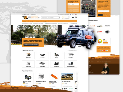 Webdesite for 4x4 Offroad car specialist 4x4 car clean corporate design design illustration interfacedesign offroad ui ux visual design