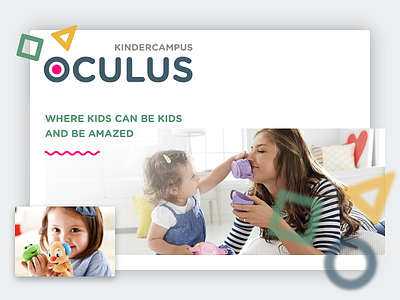 Kindercampus Oculus branding ui ux visual design