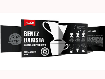 BENTZ BARISTA 3d brewery coffee cup graphic design