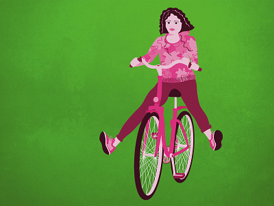 Illustration Bicycle Rider bicycle bike design illustration illustrator ride vector woman