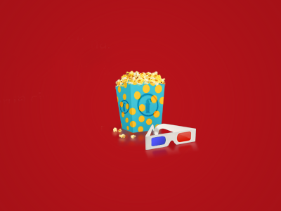 Popcorn icon illustration popcorn