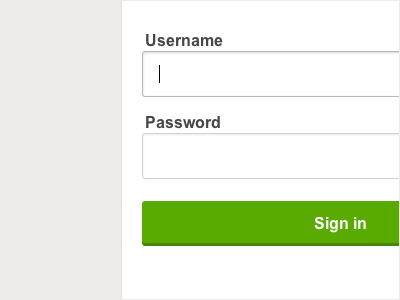 Sign In Page interface ui web service